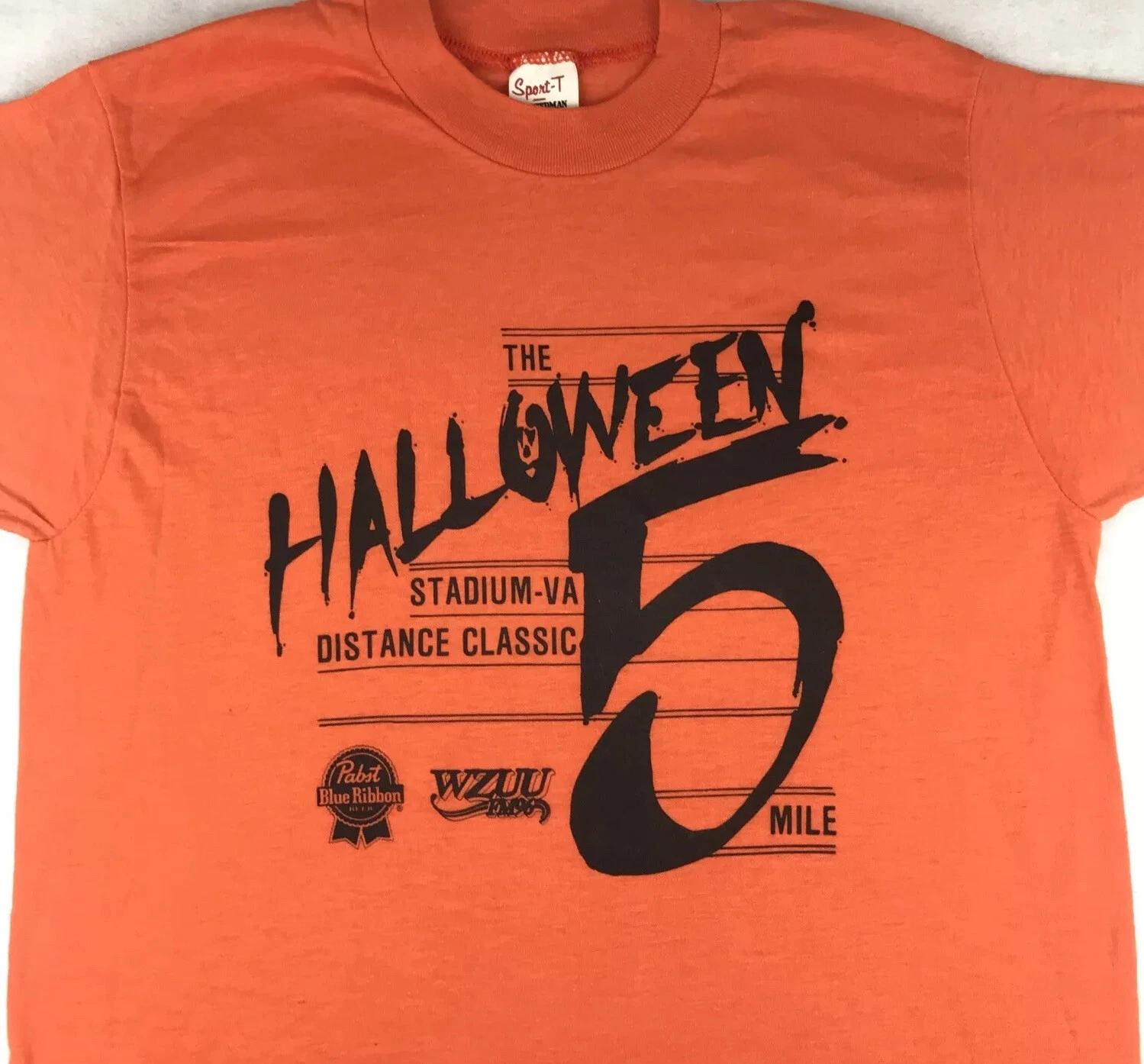 NOS vtg 70s HALLOWEEN PBR WZUU MILWAUKEE RADIO single stitch T-Shirt XS/S pabst 3XL
