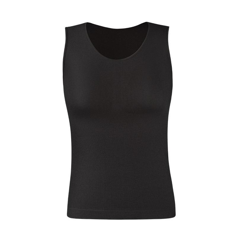 

Бесшовный теплый жилет без рукавов Tangge из смеси шелка и кашемира - Приятный к коже высокоэластичный шелк тутового дерева с элегантным дизайном спинки Small-Medium