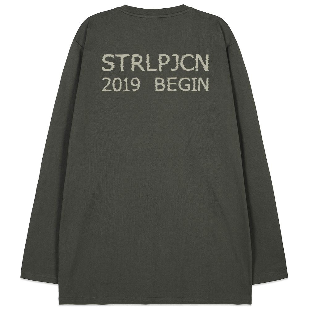 Astral Projection Ap Studio Begin Oversized Long Sleeve T-Shirt_Khaki L