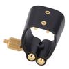Leather And Metal Sax Mouthpiece Ligature Black Color Saxophone Ligature Strap  For Alto Saxophone