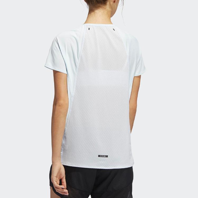 Adidas Heat.Rdy Running Short Sleeve Tee Women Tops White FK0736