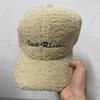 Plush Baseball Cap Ins Niche Women's Autumn and Winter Korean Style Versatile Casual Letters Big Head Circumference Baseball Hat