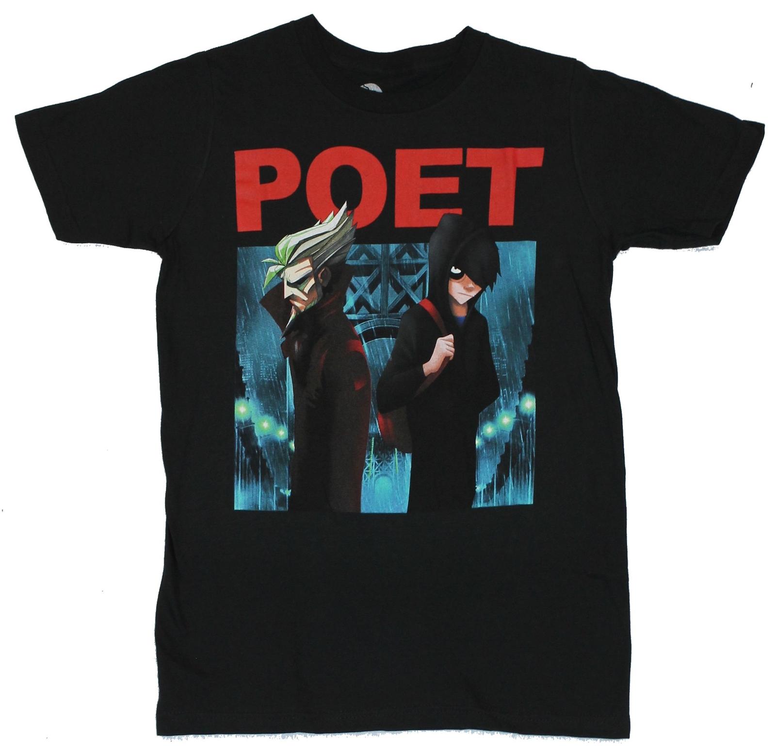 Poet Anderson Adult New T-Shirt - The Dream Walker in The Rain Pic S