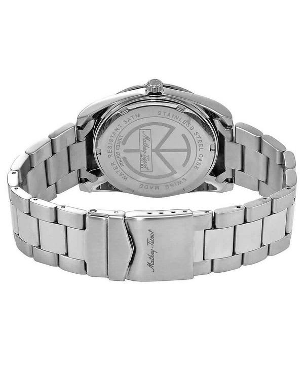 Mathey-Tissot Mathy Sunray I Limited Edition Edelstahl blaues Zifferblatt Quarz H451BU Herrenuhr