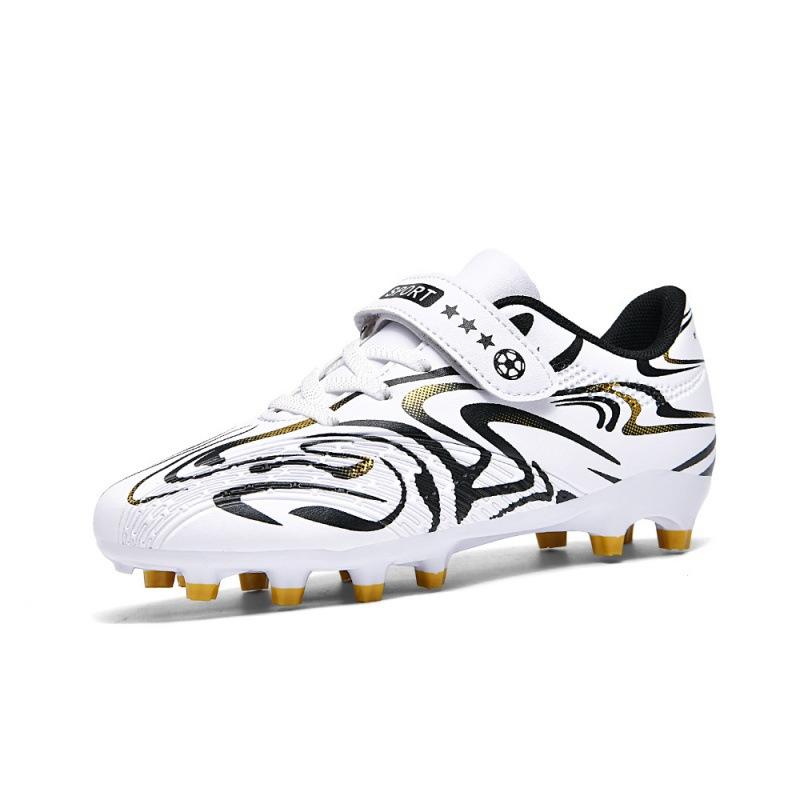 

New small size Velcro football shoes boys and girls game spikes primary and secondary school students free lace-up training football shoes 38