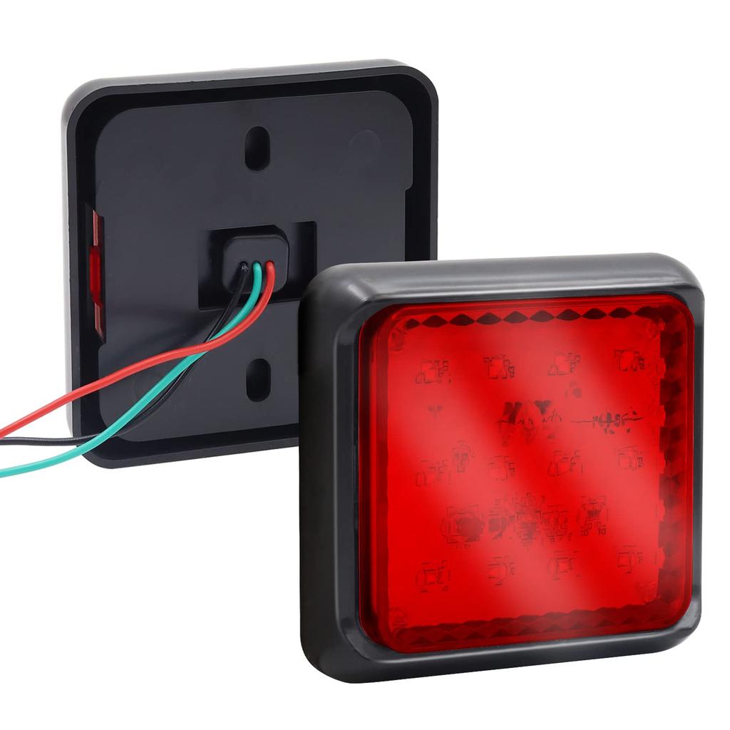 Aoling LED Tail Light for 12V Square Rear Suitable for Small Brakes of Light Equipped with 12 Fall Set of 2 Trucks, 24V, Light, Trailers, Trucks,