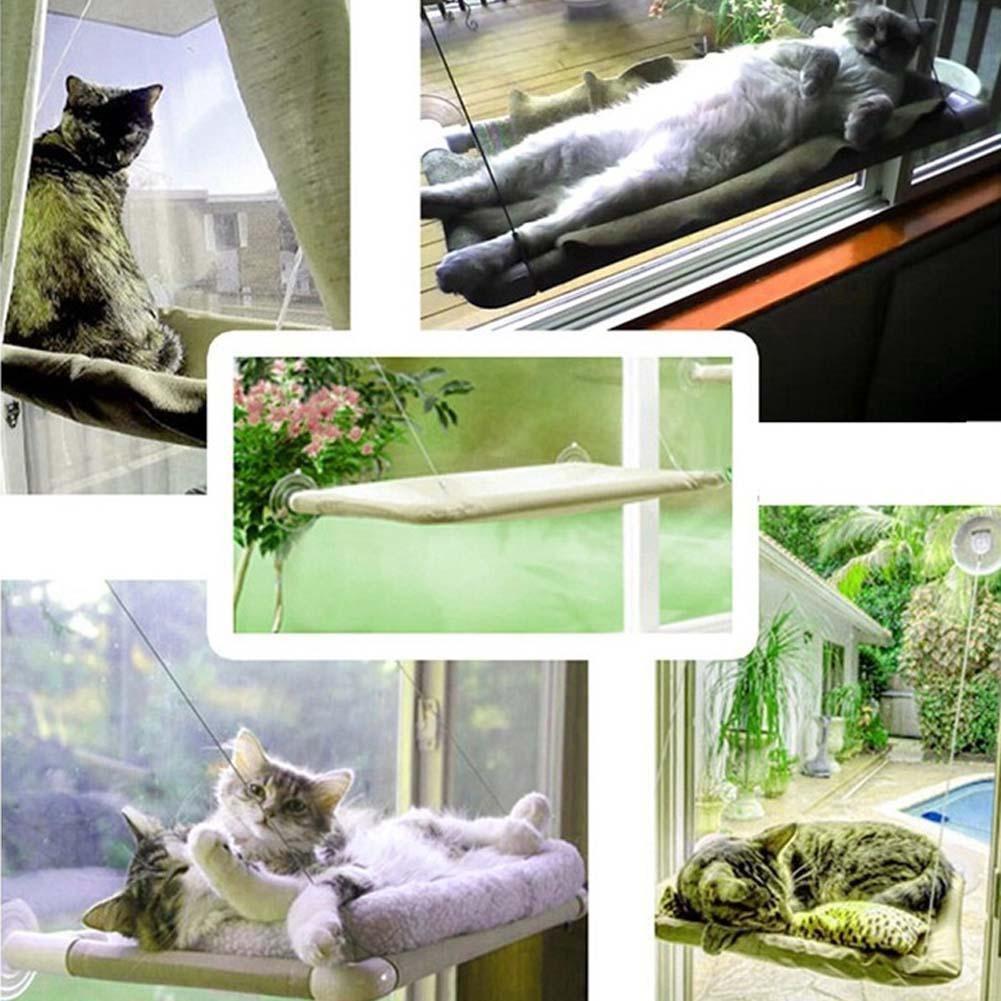 Cat Kitty Basking Window Seat Agățat Hamac montat Biban Pernă Pat agățat  Raft Seat