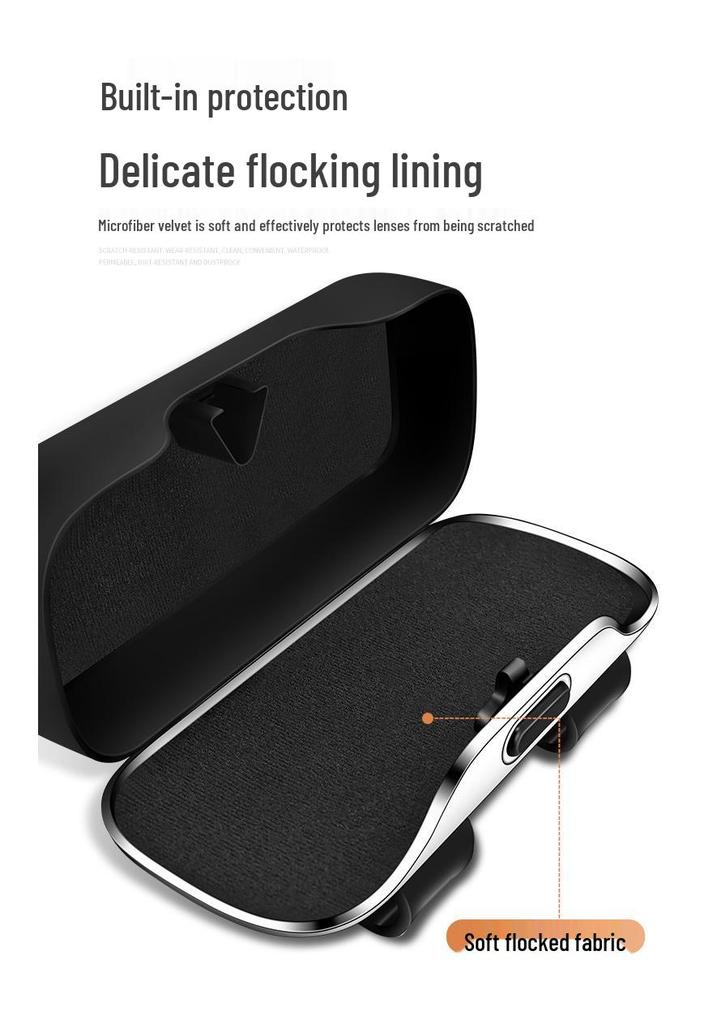 Universal Car Sun Visor Multi-Functional Sunglasses Case and Clip Storage Box