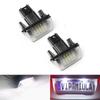 2pcs Direct Replacement License Plate Light 18 LED Car Plate Light LED License Light  For Citroen C3