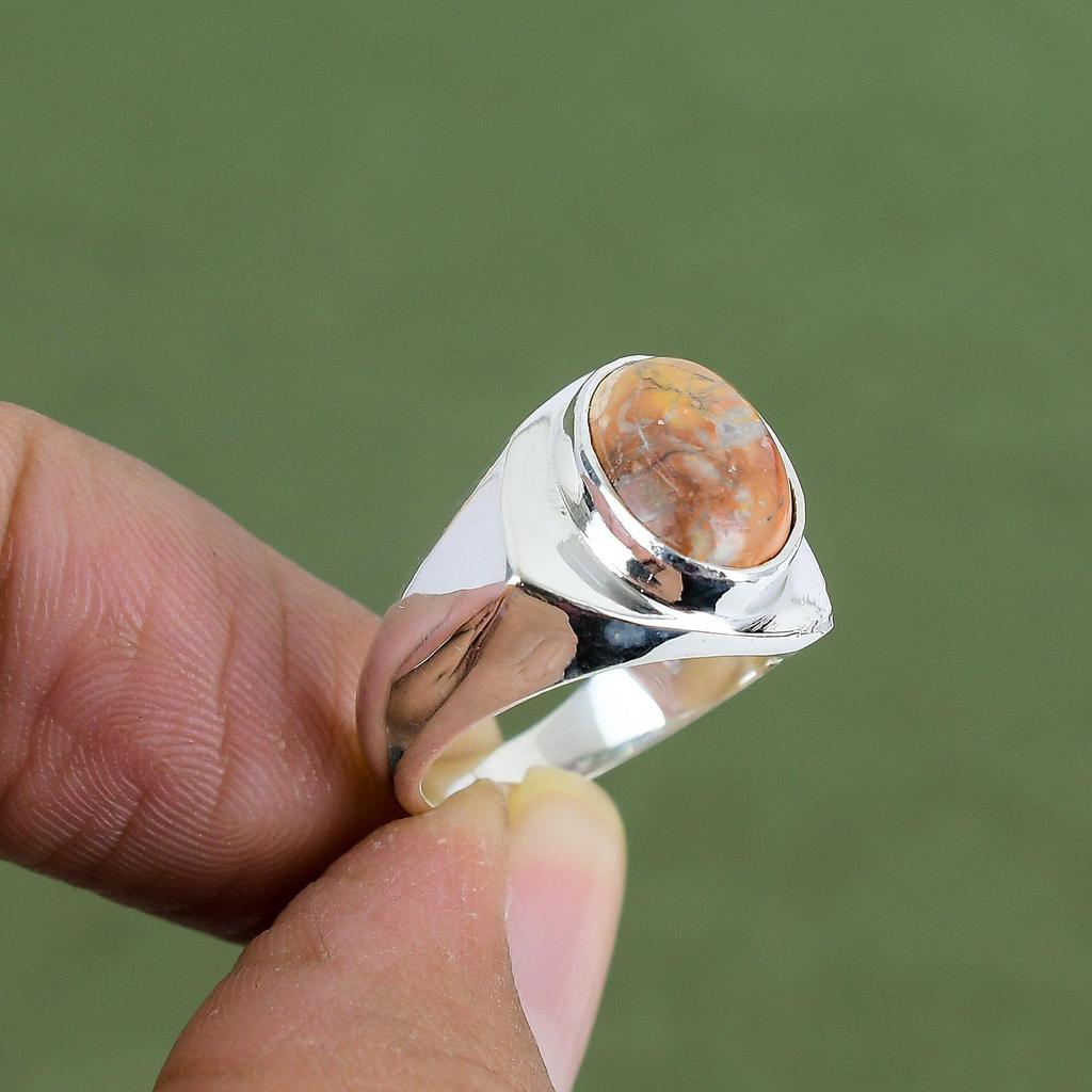 Maligano Jasper Ring 925 Sterling Silver Ring Amazing Jewelry Handmade Wonderful Ring Real Gemstone Ring Gift For Mom Available In Ring Size