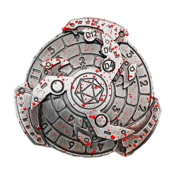 Rpg Würfel Metall Kreisel Dunkle Zukunft Rpg Würfel 6in1 K4 K6 K8 K10 K12 K20