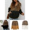 Stylish Women Bear Hooded Jackets With Cozy Fleece And Trendy Leopard Print Design