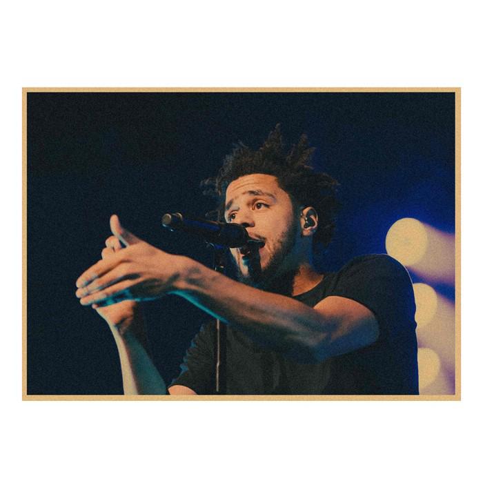 J. Cole & Lamar Rap Hip Hop Kraft Paper Wall Mural 491