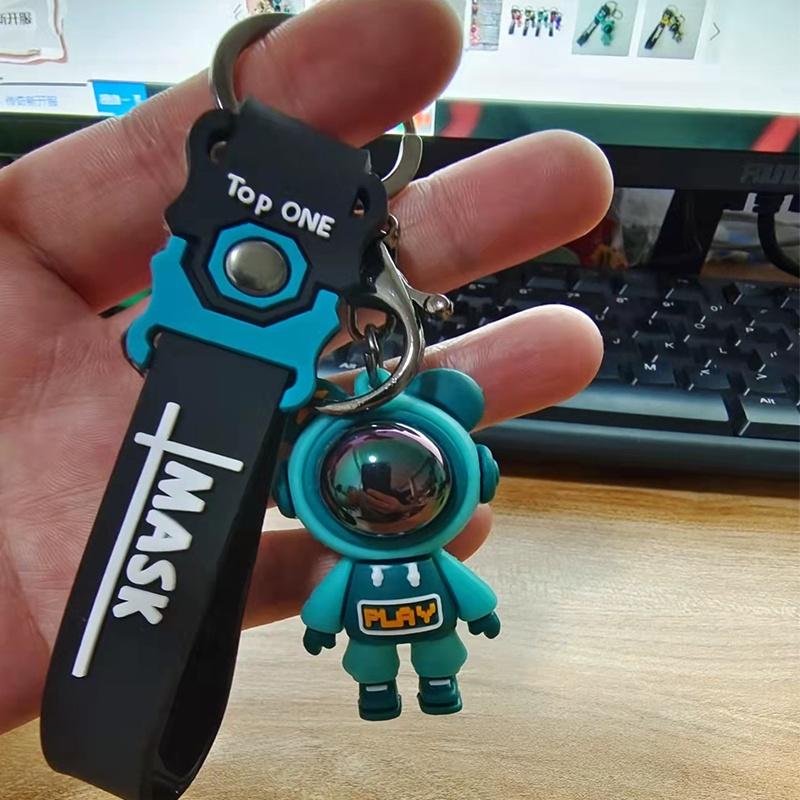 High-quality Silicon Astronaut Key Chain Ring