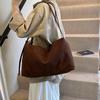 Yogodlns Autumn Winter Big Boston Luxury Designer Tote Soft Matte Suede Leather Women Handbag Female Shoulder Crossbody Bag