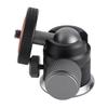 Aluminum Alloy Ball Head 360 Degree Rotation 180 Degree Folding Dual U Shape Slot 1 4in Mount Tripod Ball Head