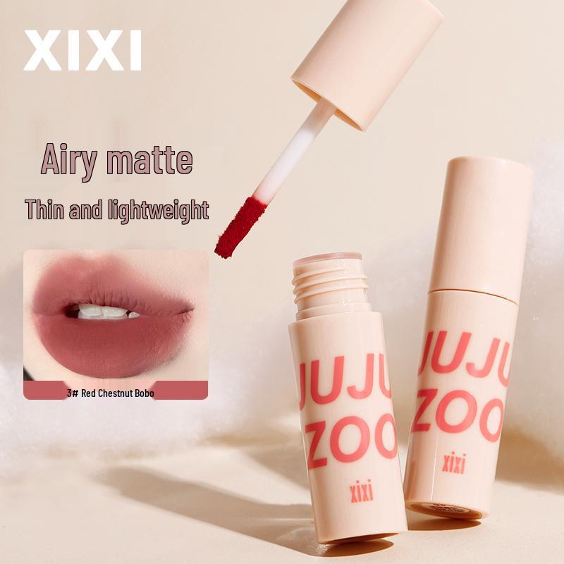 XiXi Dusk Cloud: Pigmented Matte Lip Mud with Silky Texture - Easy Application, Whitening Effect, Enhances Complexion for Students