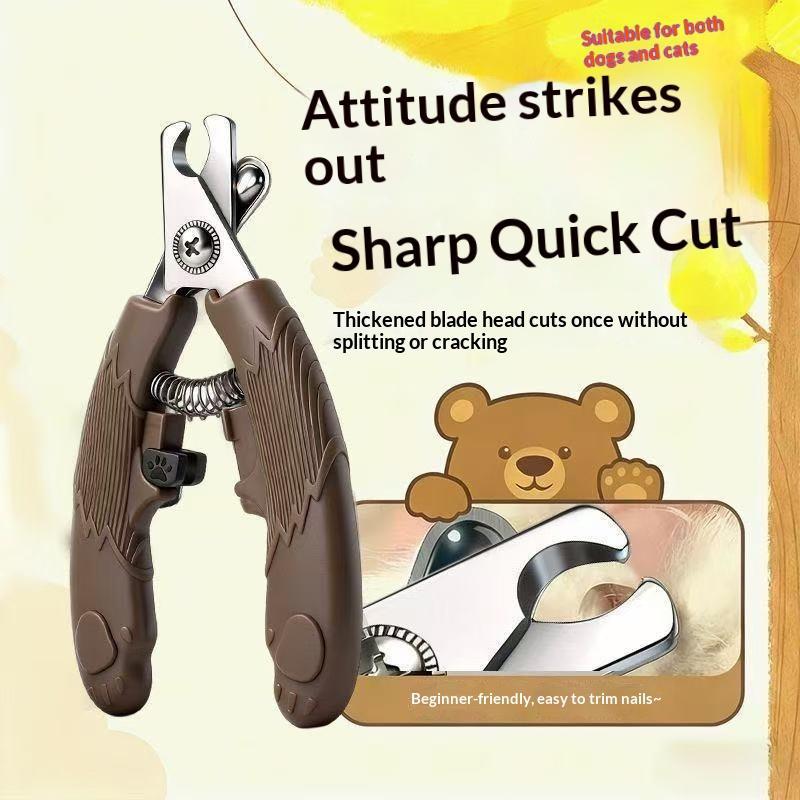 Stainless Steel Pet Nail Clippers Sharp Blade Anti Slip Handle For Grooming Cats Dogs Small Pets
