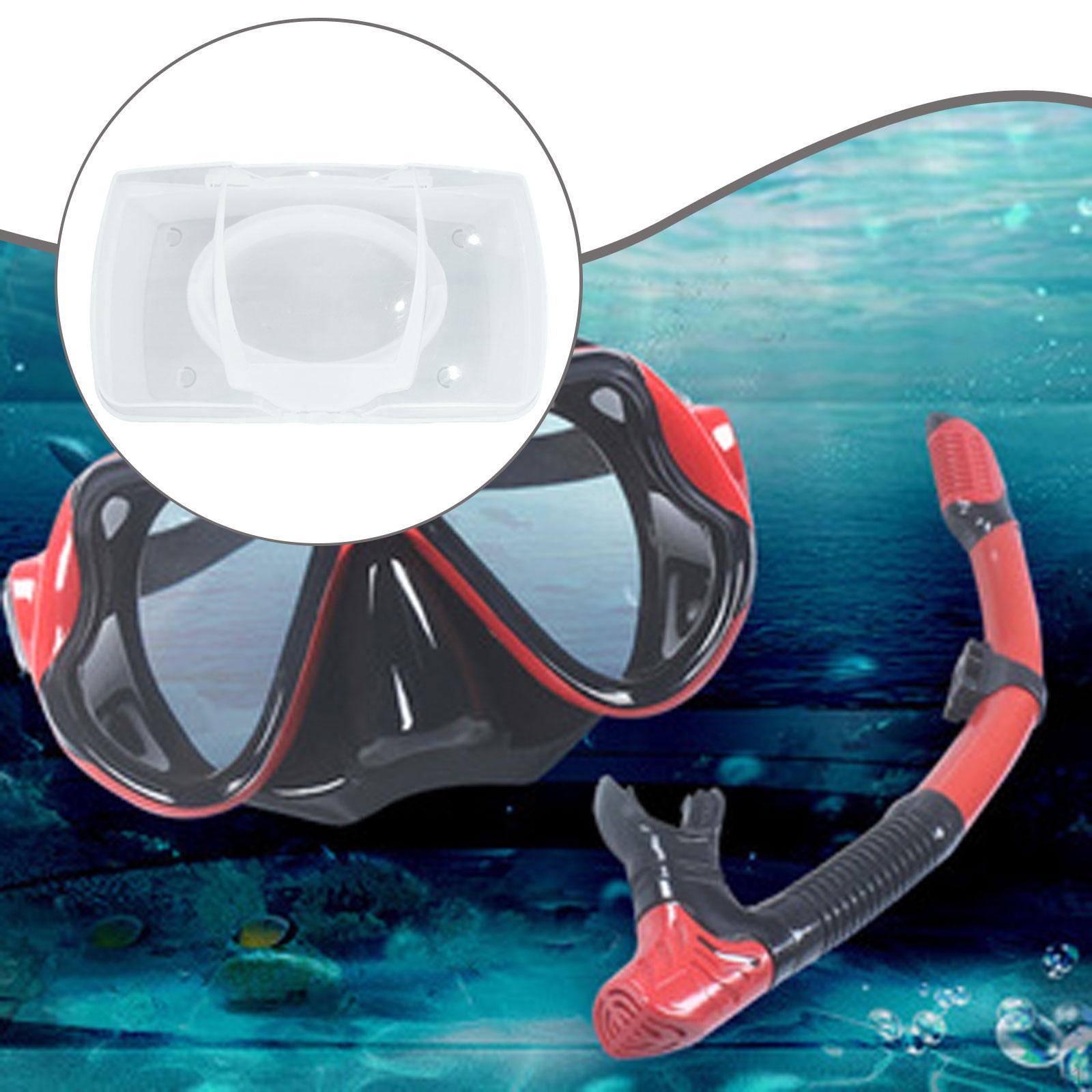 

Swim Goggles and Snorkel Storage Box Scuba Diving Carrier Clear Dust Proof Case Hard for