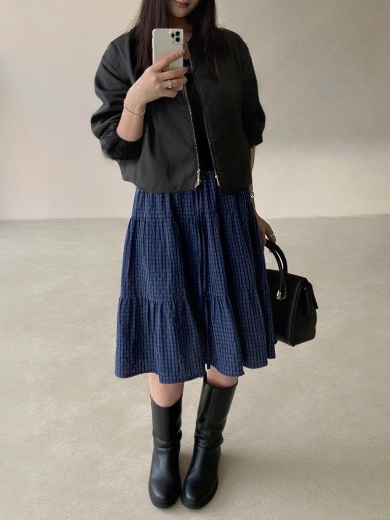 Women's Spring-Summer Plaid Lace-Up A-Line Skirt - Elastic High Waist, Slimming Fit