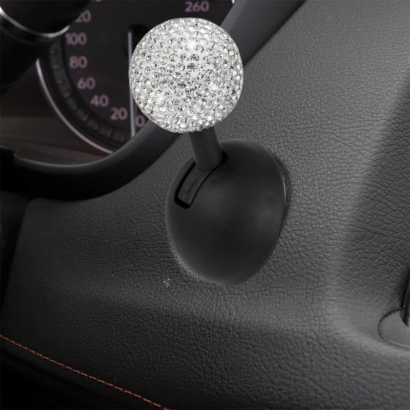 Diamonds Joystick Cover for Car Vehicle Rhinestones Push Start Button Decoration Easy Install Car Ignition Rockers