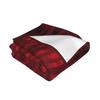 Red and black ikat pattern. Throw Blanket Decorative Bed Blankets Luxury Blanket Sofa Throw Blanket