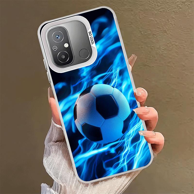 Fußball Design Stoßfeste Handyhülle für Xiaomi Poco X7 X6 X5 X3 Pro F7 Ultra M8 Redmi 15C 15 14C 13C 12C 10C 13 12