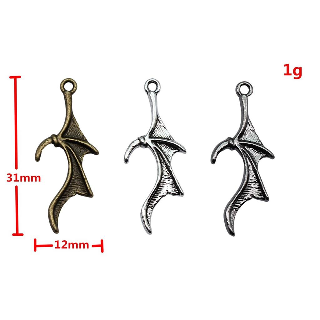 Alloy Pendants Dinosaur Dragon Wing Charms Vintage For Gothic DIY Jewelry Making Supplies