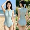 Womens One-Piece Triangle Swimsuit 2026 Athletic Swimwear Pool Training High Elastic Quick Dry