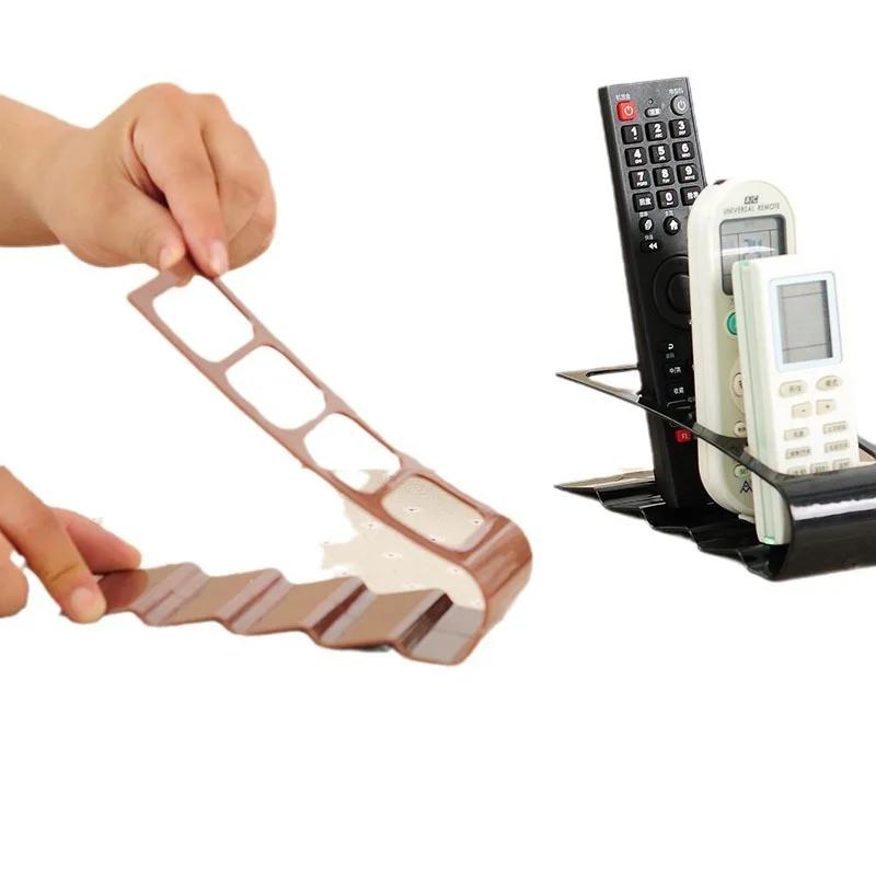 2024 New Home Appliance Remote Control Stand Holder 4 Practical Wrinkled 4 Section Storage Rack Tools Available Home Organizer