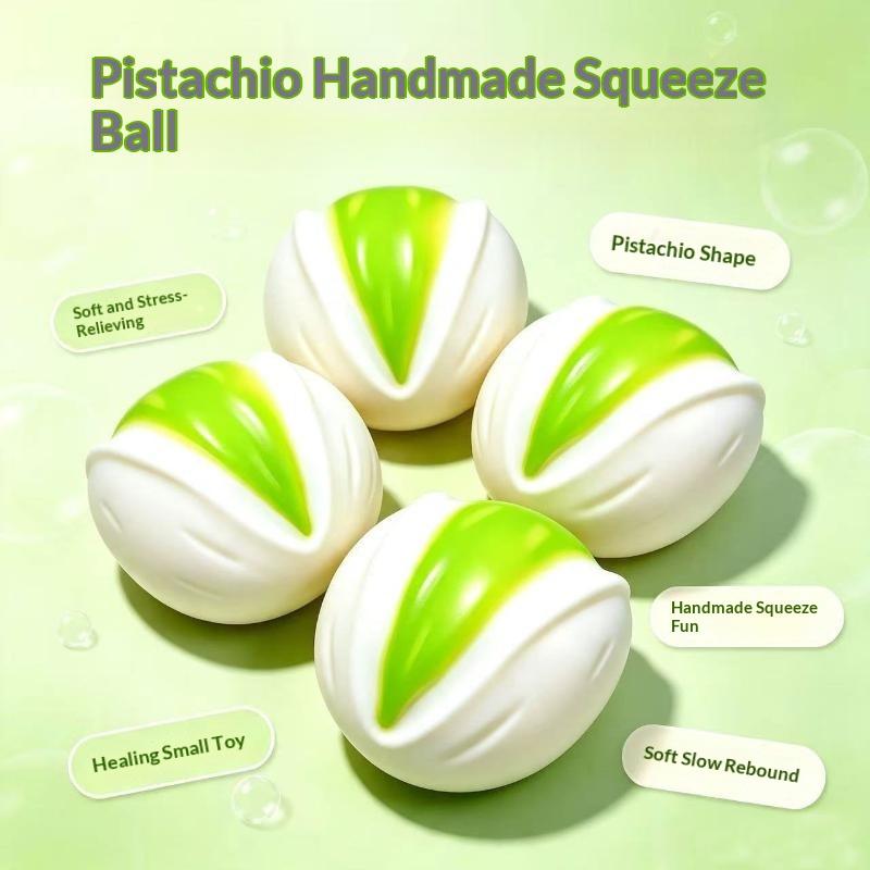 Pistachio Stress Ball Slow Rebound Toy Anti Stress Release Hand Relax Fidget Toy Squeeze Toy Gift