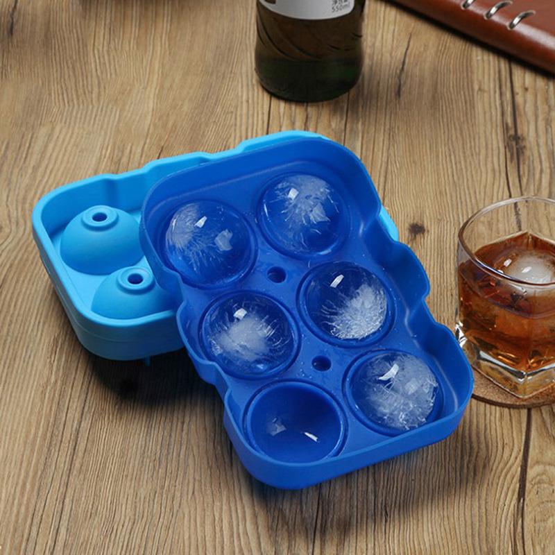 Large Ice Cube Tray Ball Maker Big Silicone Mold Sphere Whiskey Round Mould DIY