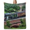 Southern 825 Locomotive Throw Blanket Modern Design Soft Blanket for Home Decor
