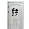 Cute Man Woman Washroom Toilet WC Bathroom Door Sticker