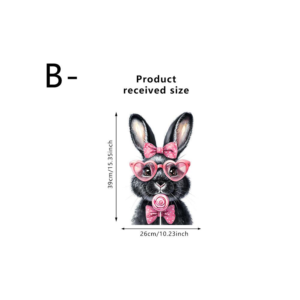 Static Cling Funny Animal Window Stickers Removable Transparent for Office Shop Glass Decor