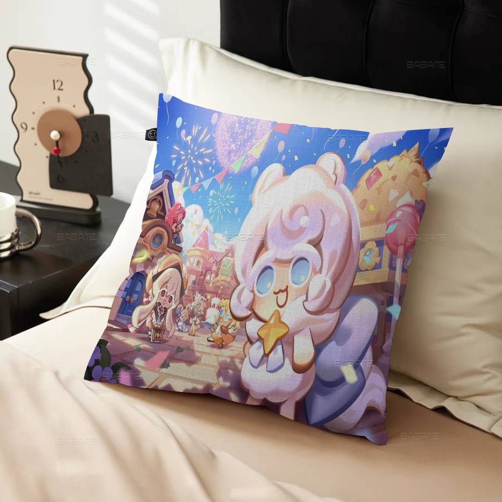 Game C-Cookierun Kingdoms Pillow Cushion Cover Pillowcase Living Room Sofa Home Decor