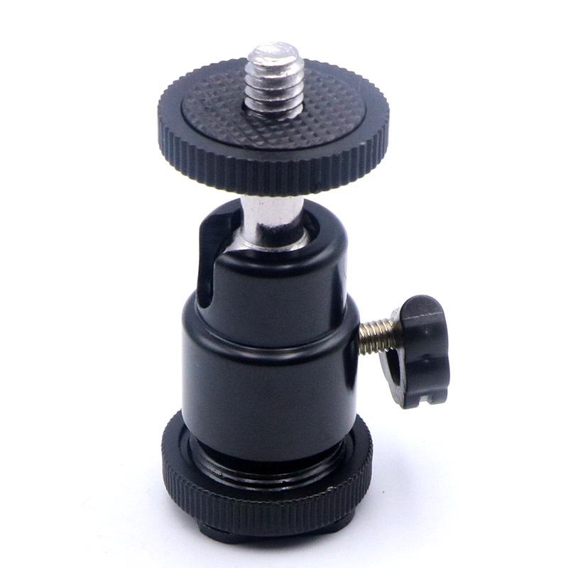 Kamera-Handy-Befestigungshalterung mit Blitzschuh (Heiß/Kalt), 1/4" Schraube Kugelkopf 3/8" Konvertierung für DSLR-Blitzschuh, 58