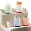 Kawaii Rocket Pen Pencil Pot Holder Brush Storage Container Desk Organizer Multifunction washi tape Stationery Office Supplies