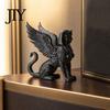Small Portable Ornament 3D Printed Egyptian Sphinx Collectible Figurine, Statues, Ancient Gods Statue Decorative Car Dashboard Accessory Ornaments,
