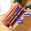New Long Short Wallet Women's Fashion Credit Card Bag Purse Zipper Handbag Embroidered Heart Mobile Phone Money Coin Bag Case