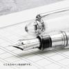 Sailor 1911 Silver Profit Large 21K Fountain Pen Demonstrator MF Nib 11-2075-300 with Converter
