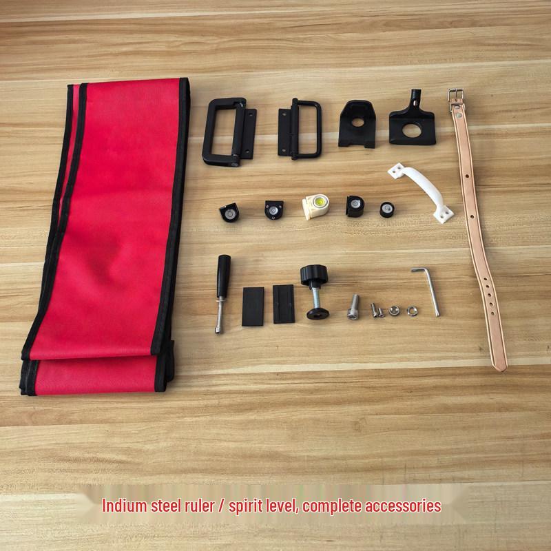 

Tianbao Indium Steel Ruler: Bubble Level with Folding Handle, Screw Cap, and Belt Accessories. No