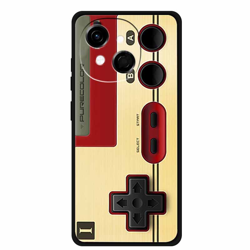 Black Silicone Case For Tecno Spark 40C Cases Wolf Luxury Protective Soft Back Cover For Tecno Pop 9 4G Case 6.67" Animal Fundas