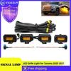 4 in1 Grille Lights For Toyota Tacoma 2020 2021 Car LED Strobe Light Warning Daytime Running Lamp For Tacoma DRL Amber Lights