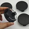 Car Sticker 2025 New Tesla 4pcs 56mm Matte Black Car Wheel Center Caps Emblem Original Rims Hub Cover Logo For Tesla Model 3 Y X