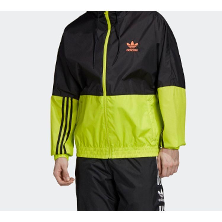 Adidas Originals Trefoil Colorblock Zip Jacket Men Jackets Yellow GK5924
