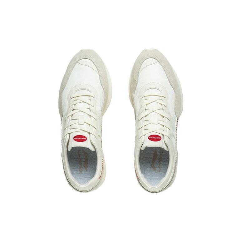 Li Ning CF Series Breathable Durable Low-Top Sports Casual Shoes Men sneakers White AGCT173-4