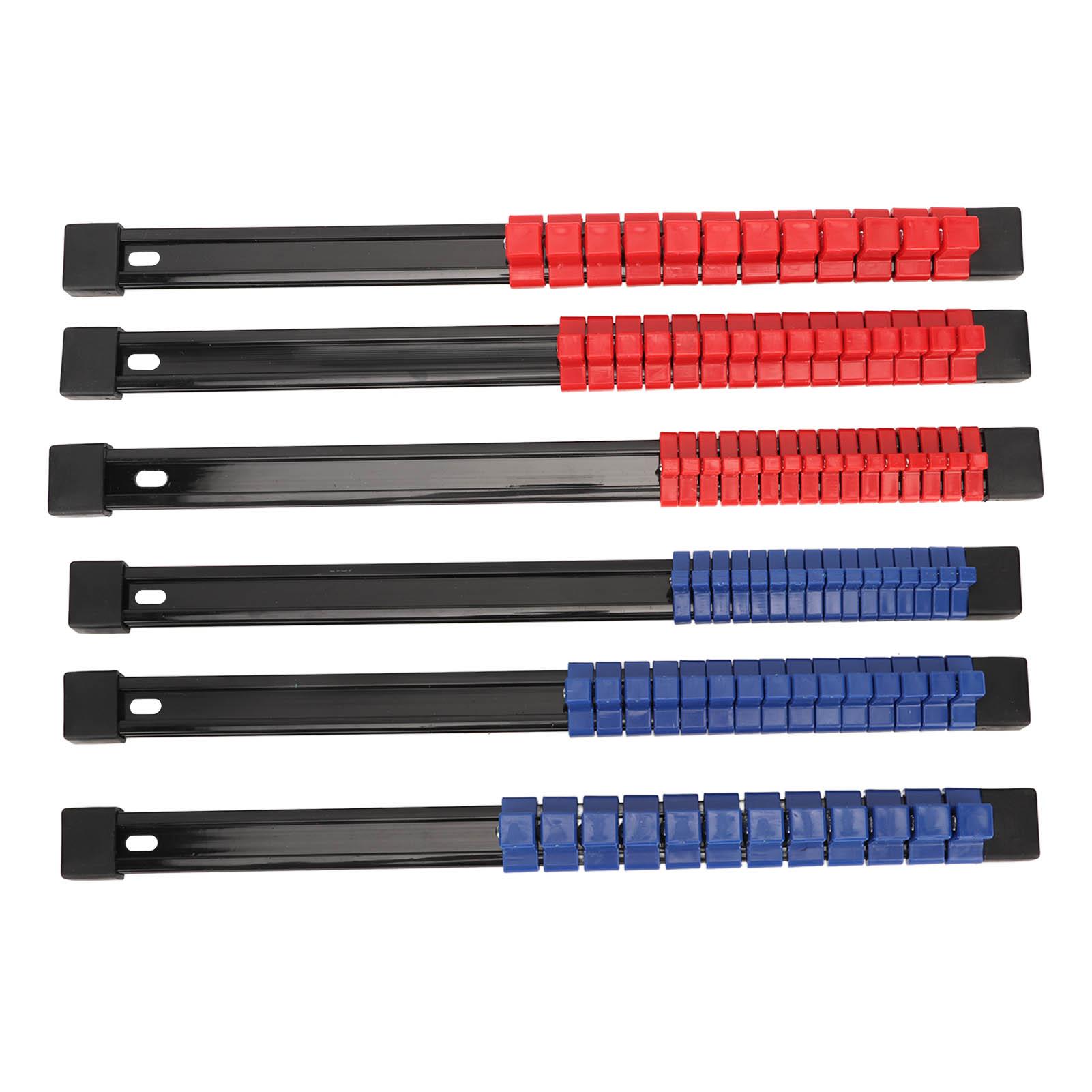 

Socket Clip Rail Holder 1 2 3 8 1 4 Multipurpose Plastic Socket Organizer for Tool Cabinet 6PCS