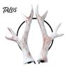 Used Retro Hirschgeweih Haarband Halloween Hirschgeweih Stirnband, Realistisches Wald Cosplay Kostüm, Gothic Foto Requisite Stil Elastisches Haarband,