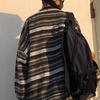 Dámský svetr Pruhovaný Vintage styl Ležérní Nadměrný Podzimní svetr pro každodenní nošení